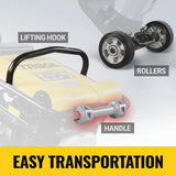 6.5 HP Tamping Rammer with Wheel Kit, 2700 lb Impact Force Jumping Jack Tamper Compactor for Soil, Gravel, Backfill and Foundation, TR90L thumbnail 8