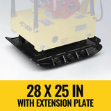 Honda GX270 Reversible Plate Compactor with Wheel Kit and Extension Plates, 6750 lb Centrifugal Force, PC180H thumbnail 5