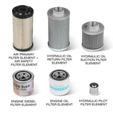 ( 1 Pack / 6 Pcs ) Filter Element Set for Mini Compact Excavator MEC17,MEC17PRO (SKU: 150533, 150534） thumbnail 2