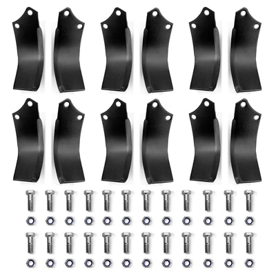 ( 1 Pack / 12 Pcs ) Blades for HRT Rotary Tiller (for SKU: 201115; 201117）