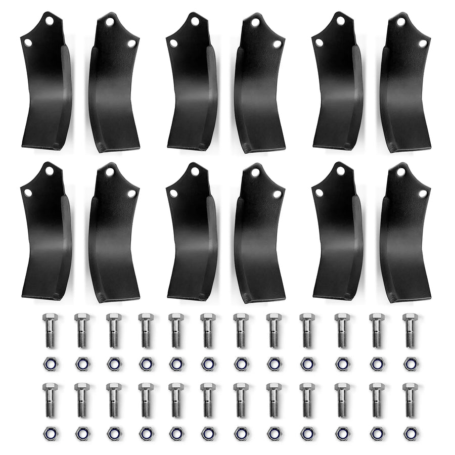 ( 1 Pack / 12 Pcs ) Blades for HRT Rotary Tiller (for SKU: 201115; 201117）