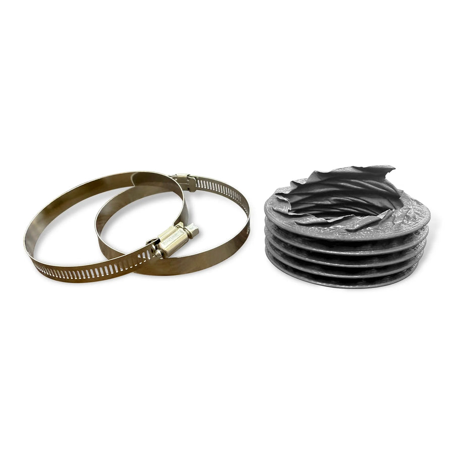 Corrugated Hose with 2 Hose Clamps (for SKU: 204002, 204003, 204004, 204006, 204007, 204008, 204010, 204011, 204012)