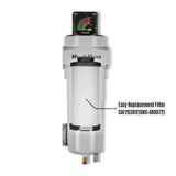 127 CFM Compressed Air Oil-Water Separator Precision Filter,1μm,Oil Content 1ppm, With Auto Drain, Pressure Gauge thumbnail 3