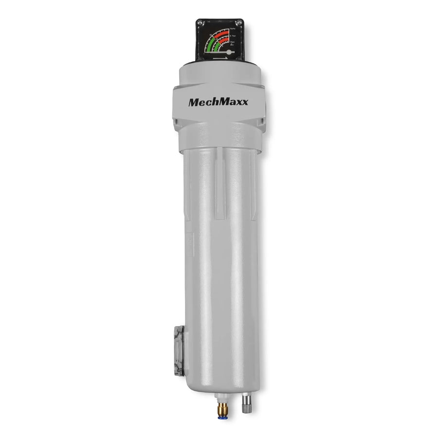 254 CFM Compressed Air Oil-Water Separator Precision Filter,1μm,Oil Content 1ppm, With Auto Drain, Pressure Gauge