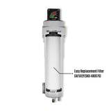254 CFM Compressed Air Oil-Water Separator Precision Filter,0.01μm,Oil Content 0.01ppm, With Auto Drain, Pressure Gauge thumbnail 3