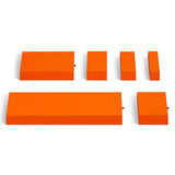 Segmented Clamp Bars Lengths: 0.98(25mm), 1.48(37.5mm), 2.07(52.5mm), 2.76(70mm), 5.51(140mm), 11.02(280mm) inch for SKU: 500001 | Model: MSMB1250E thumbnail 1