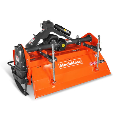 48 in Rotary Tiller,  3 Point Hitch Cat.1 & 2,  Gear Drive,  PTO Shaft Included with Slip Clutch,  25-50 HP,  MRT48