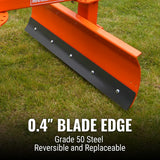 60" Heavy Duty 6-Way Rear Blade 3 Point Hitch Tractor Attachment,  RB60SE thumbnail 4