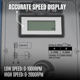 1.5‘’ Spindle Bore Metal Lathe Machine 10'' x 30'' High Precision Brushless Motor Benchtop 0-2000 RPM  Variable Speed Metal Working Machine thumbnail 5