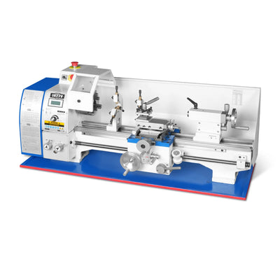 10'' x 22'' Industrial Metal Lathe Machine High Precision Benchtop 1.5HP Brushless Motor 0-2000 RPM Variable Speed Metal Working Machine Small Lathe without Stand 1022V