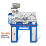 10'' x 22'' Industrial Metal Lathe Machine with DRO High Precision Benchtop 1.5HP Brushless Motor 0-2000 RPM Variable Speed Metal Working Machine Small Lathe without Stand 1022VD thumbnail 11