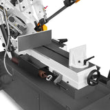 Metal Cutting Band Saw, 10" Round / 18"x5" Rectangular Capacity, 2HP 1.5kW Motor, 4-Speed (35-114 MPM), Horizontal Bandsaw with 0-45° Swivel, Hydraulic Downfeed, 230V 1PH 60Hz, Industrial Grade for Steel, Aluminum & Alloys BS-1018B thumbnail 33