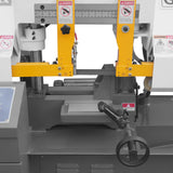 8 Inch 7-7/8" x 7-7/8" Capacity Double Column Horizontal Metal Cutting Band Saw, Vertical Lifting, Gearbox Driven Two-Speed Motor, Hydraulic Feed, Manual Clamping, Coolant System Industrial Bandsaw GH4220 thumbnail 27