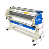 65" Wide Format Full-Auto Cold & Heat Assisted Pneumatic Laminator Machine with 4 Trimmers, Max Speed 40ft/min, 63" Max Width, 1.1" Max Thickness, Infrared Heating, Digital Control Pneumatic Roller Lifting (Requires Air Compressor, Not Included) 1700-B2 thumbnail 1