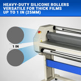 63" Wide Format Pneumatic Laminator Manual Cold Laminating Machine 60" Max Laminating Width,Pneumatic Roller Lift Portable Stand Included, 0.78" Max Thickness (Requires Air Compressor, Not Included) 1600-C3Pro thumbnail 6