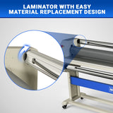 63" Wide Format Pneumatic Laminator Manual Cold Laminating Machine 60" Max Laminating Width,Pneumatic Roller Lift Portable Stand Included, 0.78" Max Thickness (Requires Air Compressor, Not Included) 1600-C3Pro thumbnail 4