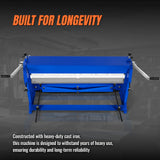 40-inch 3-in-1 Pan and Box Brake – Slip Roll, Shear, Bending Machine for Sheet Metal, 20 Gauge Mild Steel, Adjustable Fingers, Heavy Duty, Metalworking, Fabrication, Rolling, Bending MMCB4020 thumbnail 8