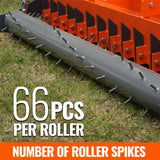 84" Heavy Duty Soil Pulverizer,  Single Spiked Roller,  29 Shanks,  Category 1 and 2,  3 Point Hitch Tractor Attachment,  TSP84 thumbnail 5