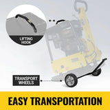 9 HP Reversible Plate Compactor with Wheel Kit and Extension Plates, 6750 lb Centrifugal Force, PC180Z thumbnail 8