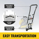 5.8 HP Vibratory Plate Compactor with Wheel Kit, 3150 lb Centrifugal Force for Soil, Gravel, Asphalt and Paver Base, PC80Z thumbnail 6