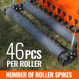 60" Heavy Duty Soil Pulverizer,  Double Spiked Roller,  21 Shanks,  Category 1 and 2,  3 Point Hitch Tractor Attachment,  TSP60D thumbnail 5