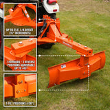 60" Heavy Duty 6-Way Rear Blade 3 Point Hitch Tractor Attachment,  RB60SE thumbnail 3