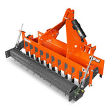 60" Heavy Duty Soil Pulverizer,  Single Spiked Roller,  21 Shanks,  Category 1 and 2,  3 Point Hitch Tractor Attachment,  TSP60 thumbnail 1