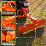 72" Heavy Duty 6-Way Rear Blade 3 Point Hitch Tractor Attachment,  RB72SE thumbnail 3