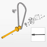 72" Snow Blower Transmission Shaft Kit (for SKU: 201016, 201016T) thumbnail 2