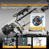 Metal Cutting Band Saw, 10" Round / 18"x5" Rectangular Capacity, 2HP 1.5kW Motor, 4-Speed (35-114 MPM), Horizontal Bandsaw with 0-45° Swivel, Hydraulic Downfeed, 230V 1PH 60Hz, Industrial Grade for Steel, Aluminum & Alloys BS-1018B thumbnail 4