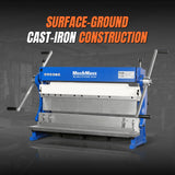 30-inch 3-in-1 Pan and Box Brake – Slip Roll, Shear, Bending Machine for Sheet Metal, 20 Gauge Mild Steel, Adjustable Fingers, Heavy Duty, Metalworking, Fabrication, Rolling, Bending MMCB3016 thumbnail 3
