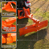 84" Heavy Duty 6-Way Rear Blade 3 Point Hitch Tractor Attachment,  RB84SE thumbnail 3