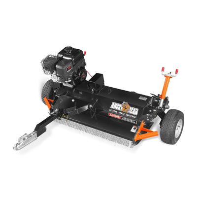 MechMaxx 48" Tow-Behind ATV Offset Flail Mower,  B&S 13.5HP 420cc E-start Gas Engine Powered; Adjustable Mowing Height,  ATV120