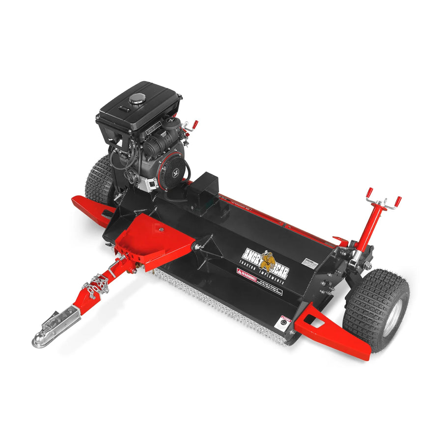 MechMaxx 55" Tow-Behind ATV Offset Flail Mower, 23HP 679cc E-start Gas Engine Powered; Adjustable Mowing Height, ATV140