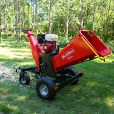 6 inch HONDA E-Start Gasoline Engine Powered 4 - Wheel Drum Wood Chipper with Taillight ,  B150 thumbnail 2