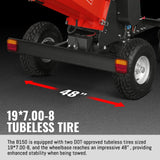 6 inch ZONSEN E-Start 420cc 15hp Gas Powered 4 - Wheel Drum Wood Chipper with Taillight ,  B150 thumbnail 5