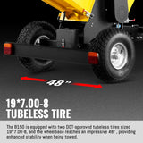 6 inch E-start Zonsen 420cc 15hp Gas Powered 4 - Wheel Drum Wood Chipper with Taillight ,  B150 thumbnail 6