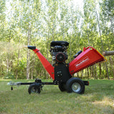 8 inch ZONSEN E-Start 1000cc 35hp Gas Powered 4 - Wheel Drum Wood Chipper with Taillight ,  B200 thumbnail 9