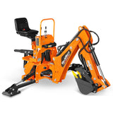 7' Tractor Backhoe Attachment with Hydraulic Thumb,  12" Bucket,  ISO/SAE Switchable Controls,  Self-Contained Hydraulic System,  3 Point Hitch Cat.1,  15-50 HP,  BH660H thumbnail 24