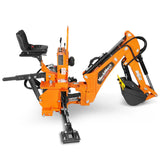 7' Tractor Backhoe Attachment with Hydraulic Thumb,  12" Bucket,  ISO/SAE Switchable Controls,  Self-Contained Hydraulic System,  3 Point Hitch Cat.1,  15-50 HP,  BH660H thumbnail 31