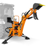 7' Tractor Backhoe Attachment with Hydraulic Thumb,  12" Bucket,  ISO/SAE Switchable Controls,  Self-Contained Hydraulic System,  3 Point Hitch Cat.1,  15-50 HP,  BH660H thumbnail 21