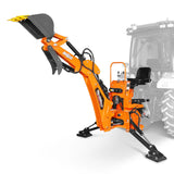 7' Tractor Backhoe Attachment with Hydraulic Thumb,  12" Bucket,  ISO/SAE Switchable Controls,  Self-Contained Hydraulic System,  3 Point Hitch Cat.1,  15-50 HP,  BH660H thumbnail 22