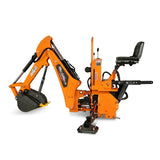 7' Tractor Backhoe Attachment with Mechanical Thumb,  12" Bucket,  ISO/SAE Switchable Controls,  Self-Contained Hydraulic System,  3 Point Hitch Cat.1,  15-50 HP,  BH660M thumbnail 26
