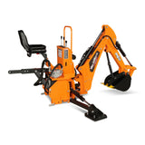 7' Tractor Backhoe Attachment with Mechanical Thumb,  12" Bucket,  ISO/SAE Switchable Controls,  Self-Contained Hydraulic System,  3 Point Hitch Cat.1,  15-50 HP,  BH660M thumbnail 28
