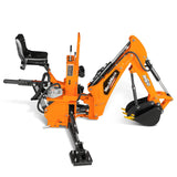 7' Tractor Backhoe Attachment with Mechanical Thumb,  12" Bucket,  ISO/SAE Switchable Controls,  Self-Contained Hydraulic System,  3 Point Hitch Cat.1,  15-50 HP,  BH660M thumbnail 29