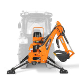 8' Tractor Backhoe Attachment with Hydraulic Thumb,  15" Bucket,  ISO/SAE Switchable Controls,  Self-Contained Hydraulic System,  3 Point Hitch Cat.1 & 2,  20-100 HP,  BH760H thumbnail 23