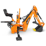 8' Tractor Backhoe Attachment with Mechanical Thumb,  15" Bucket,  ISO/SAE Switchable Controls,  Self-Contained Hydraulic System,  3 Point Hitch Cat.1 & 2,  20-100 HP,  BH760M thumbnail 30