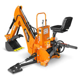 8' Tractor Backhoe Attachment with Mechanical Thumb,  15" Bucket,  ISO/SAE Switchable Controls,  Self-Contained Hydraulic System,  3 Point Hitch Cat.1 & 2,  20-100 HP,  BH760M thumbnail 27