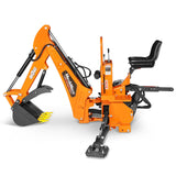8' Tractor Backhoe Attachment with Mechanical Thumb,  15" Bucket,  ISO/SAE Switchable Controls,  Self-Contained Hydraulic System,  3 Point Hitch Cat.1 & 2,  20-100 HP,  BH760M thumbnail 26