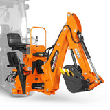 8' Tractor Backhoe Attachment with Mechanical Thumb,  15" Bucket,  ISO/SAE Switchable Controls,  Self-Contained Hydraulic System,  3 Point Hitch Cat.1 & 2,  20-100 HP,  BH760M thumbnail 19